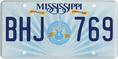 MS license plate BHJ769