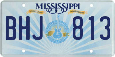 MS license plate BHJ813