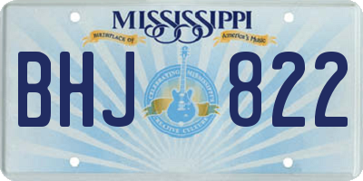 MS license plate BHJ822