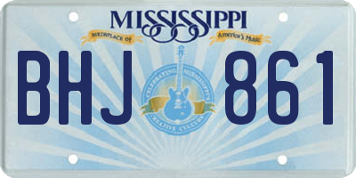 MS license plate BHJ861