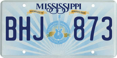 MS license plate BHJ873