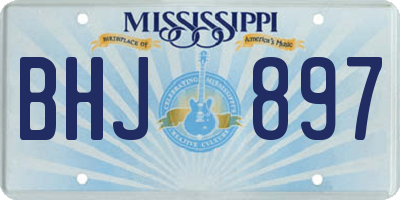 MS license plate BHJ897