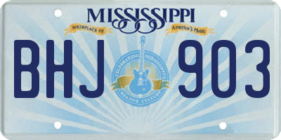 MS license plate BHJ903