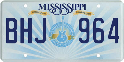 MS license plate BHJ964
