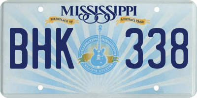 MS license plate BHK338