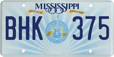 MS license plate BHK375