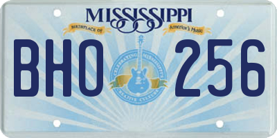 MS license plate BHO256