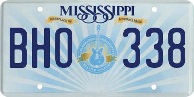 MS license plate BHO338