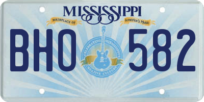 MS license plate BHO582