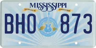 MS license plate BHO873