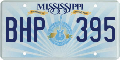 MS license plate BHP395