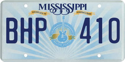 MS license plate BHP410