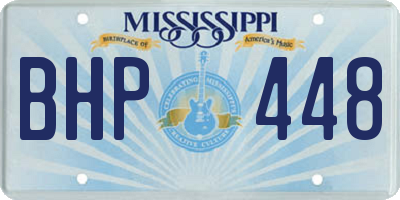 MS license plate BHP448