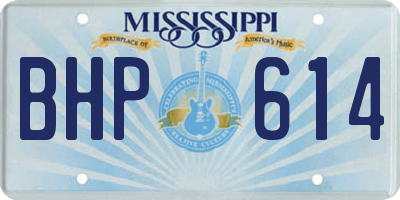 MS license plate BHP614