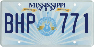 MS license plate BHP771