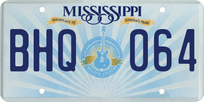 MS license plate BHQ064