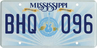 MS license plate BHQ096