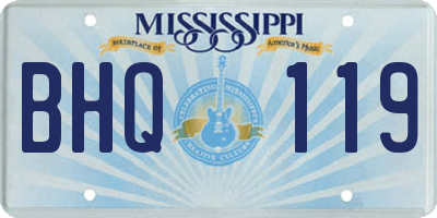 MS license plate BHQ119