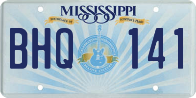 MS license plate BHQ141