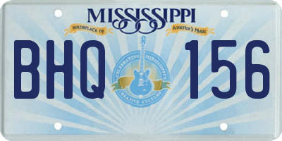 MS license plate BHQ156