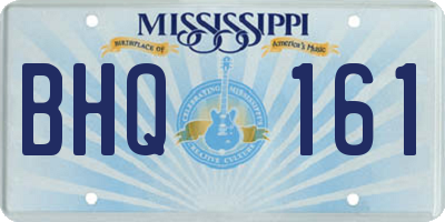 MS license plate BHQ161