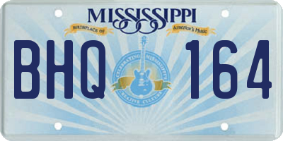 MS license plate BHQ164