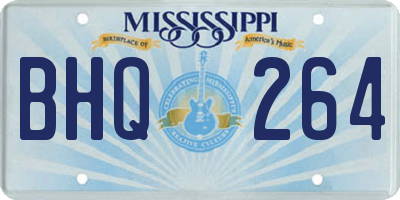 MS license plate BHQ264