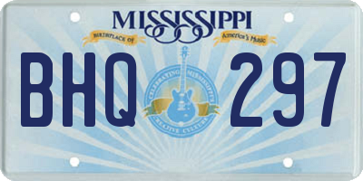MS license plate BHQ297