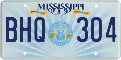 MS license plate BHQ304