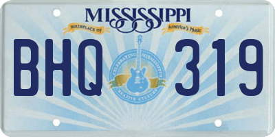 MS license plate BHQ319
