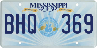 MS license plate BHQ369