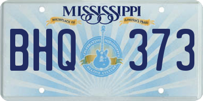 MS license plate BHQ373