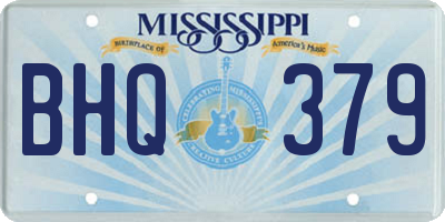 MS license plate BHQ379