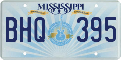 MS license plate BHQ395