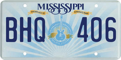MS license plate BHQ406