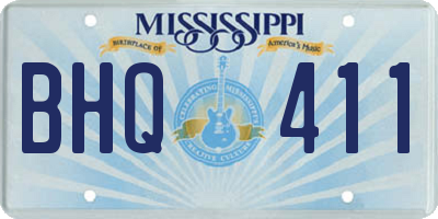 MS license plate BHQ411