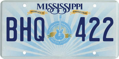 MS license plate BHQ422