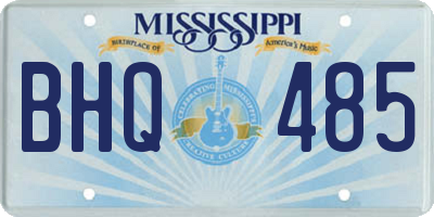 MS license plate BHQ485