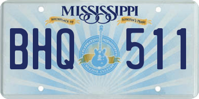MS license plate BHQ511