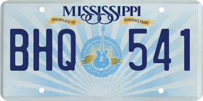 MS license plate BHQ541