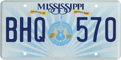 MS license plate BHQ570