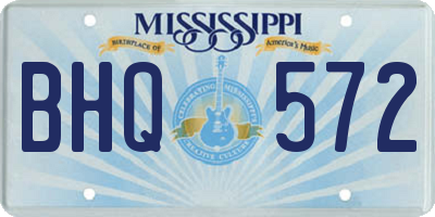 MS license plate BHQ572