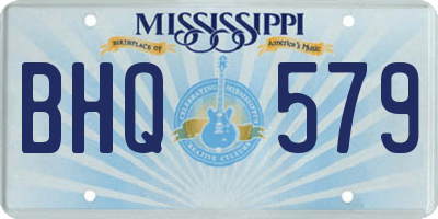 MS license plate BHQ579