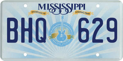 MS license plate BHQ629