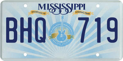 MS license plate BHQ719
