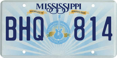 MS license plate BHQ814
