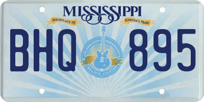 MS license plate BHQ895