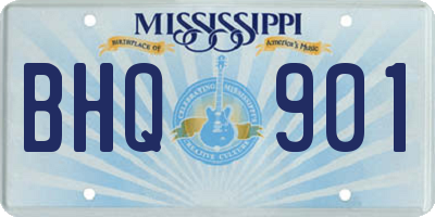 MS license plate BHQ901
