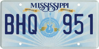 MS license plate BHQ951