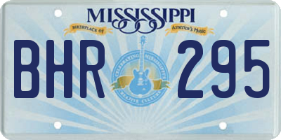 MS license plate BHR295